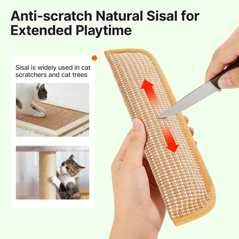 π± Natural Sisal Cat Kicking Toy πΎ Interactive Scratch Pillow, Durable Indoor Chew Toy for Stress Relief, Dental Care & Furniture Protection