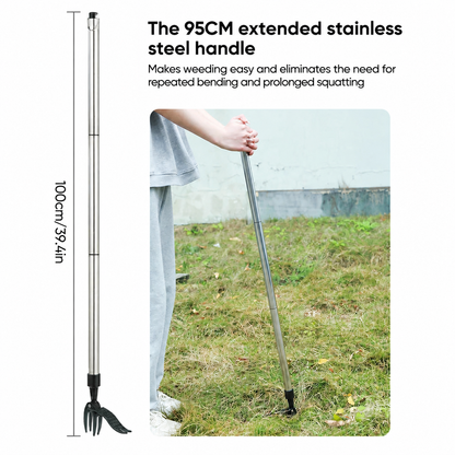 RootMaster Garden Weed Puller - Easy Root Removal Tool for a Cleaner Garden 🔥