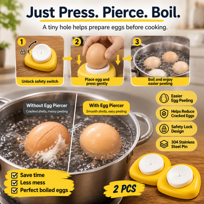 🥚 2PCS Egg Piercer for Perfect Boiled Eggs