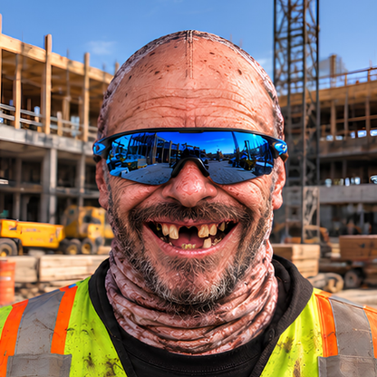 😂 Funny Construction Worker Face Ski Mask – Jobsite Prank Gift