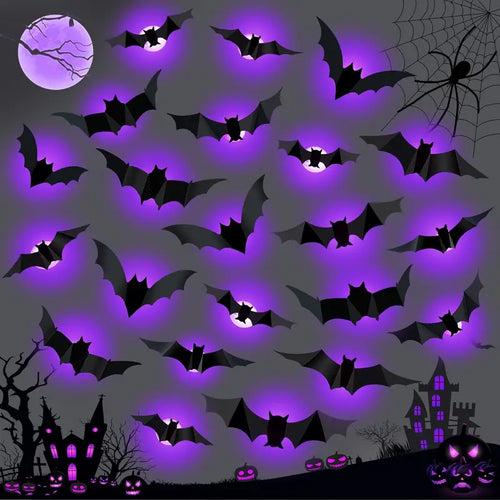 Spooky Glow 3D Bat Lights
