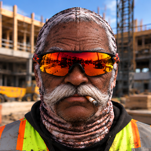 😂 Funny Construction Worker Face Ski Mask – Jobsite Prank Gift