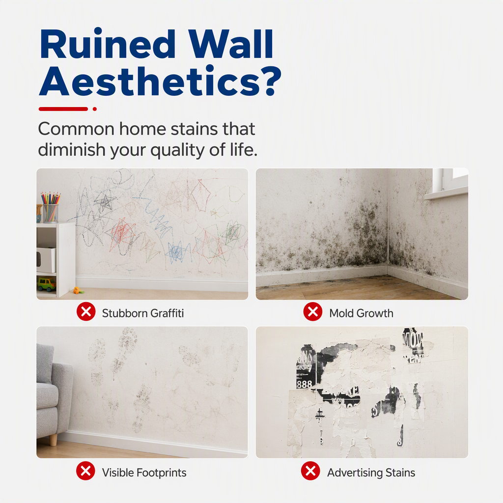 🥳2026 HOT SALE🥳💞50K+ SOLD! 🥩🍴 56% OFF!All-in-One Wall Repair Paste with Roller Brush