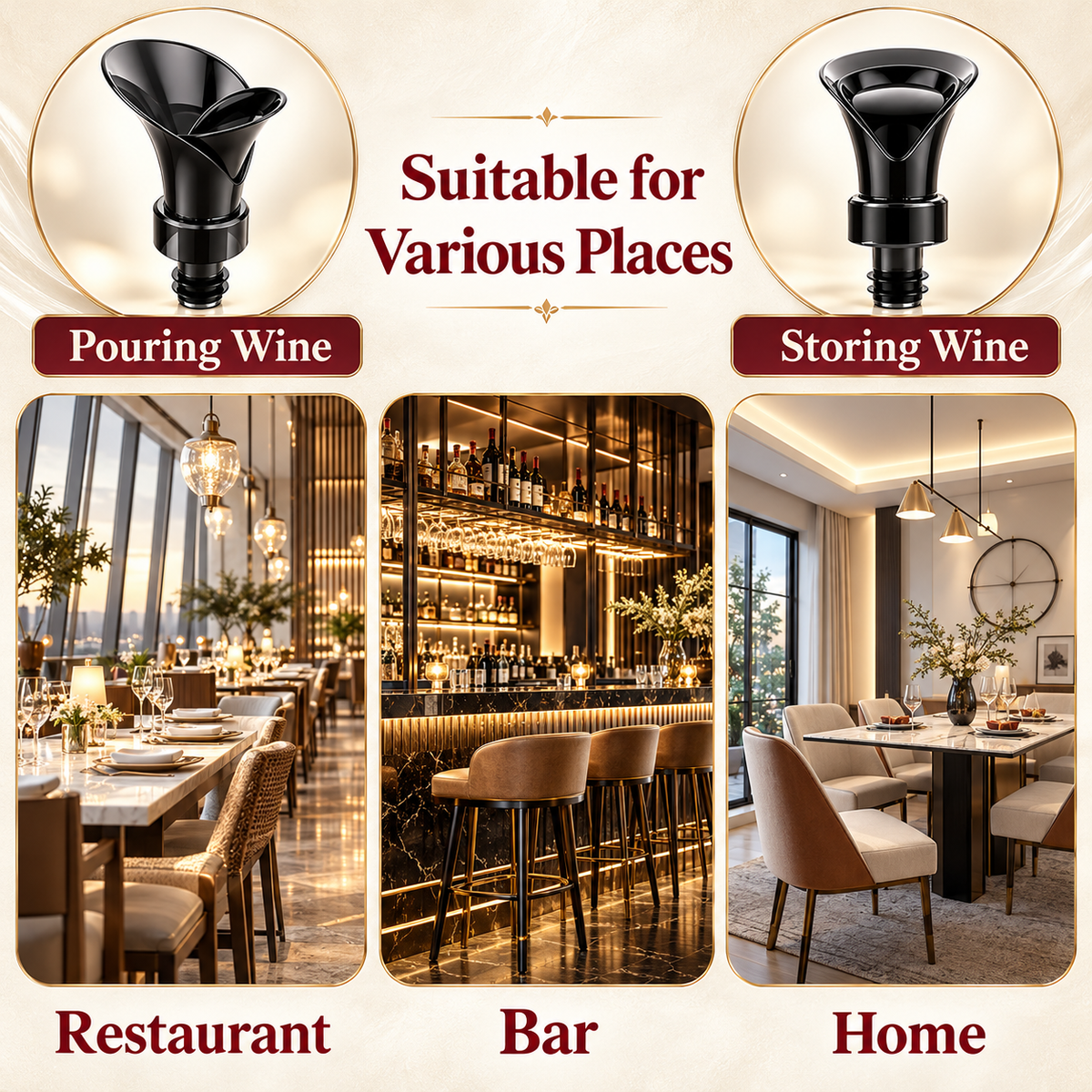 VinoBloom Wine Stopper & Pourer 🌹 Pour. Preserve. Enjoy. — The Perfect Wine Companion.