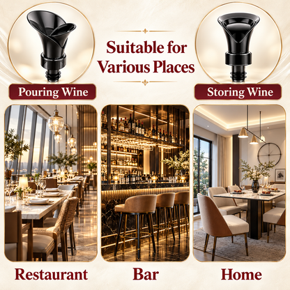 VinoBloom Wine Stopper & Pourer 🌹 Pour. Preserve. Enjoy. — The Perfect Wine Companion.