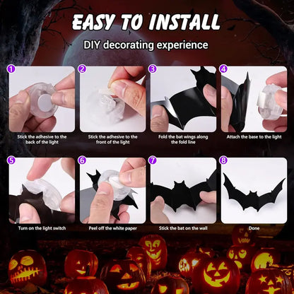 Spooky Glow 3D Bat Lights