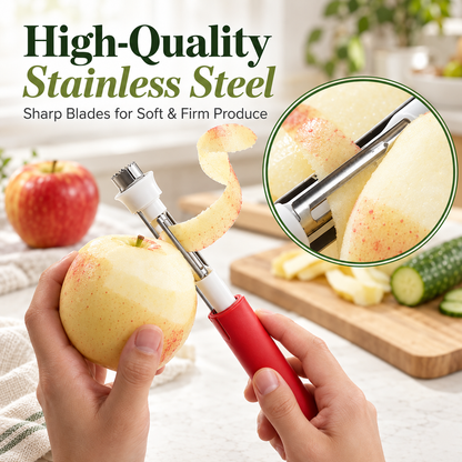 ApplePrep 2-in-1 Fruit Prep Tool 🍽️Core. Peel. Prepare. — All In One Simple Motion.