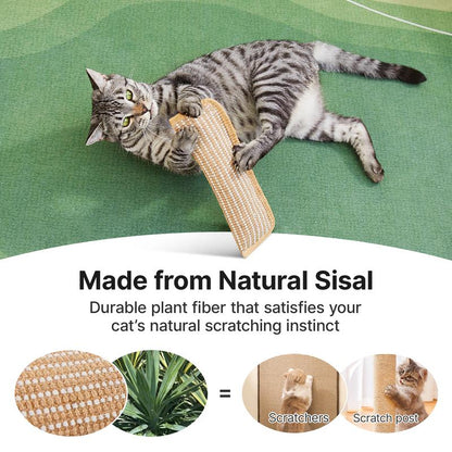 🐱 Natural Sisal Cat Kicking Toy 🐾 Interactive Scratch Pillow, Durable Indoor Chew Toy for Stress Relief, Dental Care & Furniture Protection