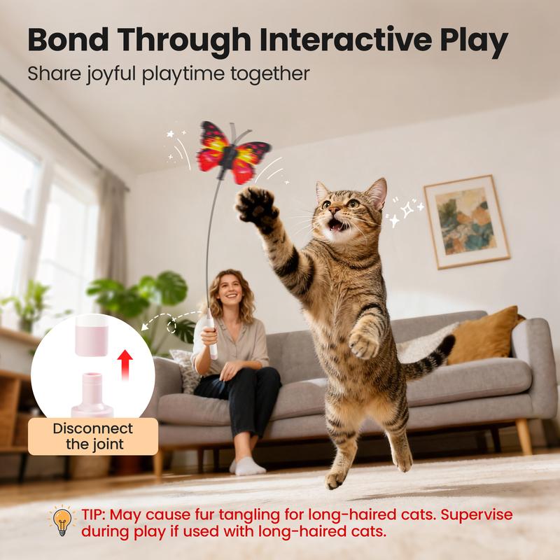 SmartFly Butterfly Cat Toy 🦋 Flutter. Chase. Exercise. — Keep Your Cat Active & Happy.