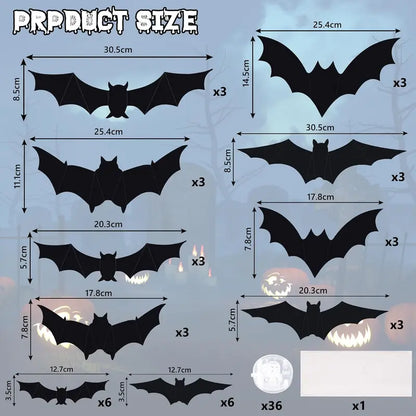 Spooky Glow 3D Bat Lights