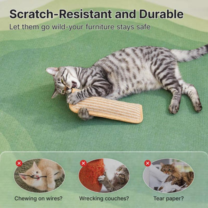🐱 Natural Sisal Cat Kicking Toy 🐾 Interactive Scratch Pillow, Durable Indoor Chew Toy for Stress Relief, Dental Care & Furniture Protection
