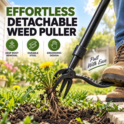 RootMaster Garden Weed Puller - Easy Root Removal Tool for a Cleaner Garden 🔥