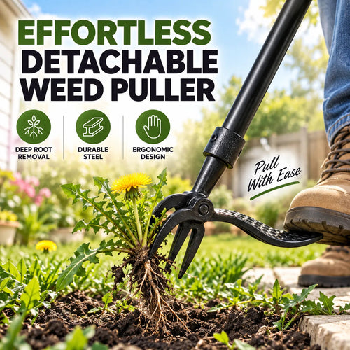 RootMaster Garden Weed Puller - Easy Root Removal Tool for a Cleaner Garden 🔥