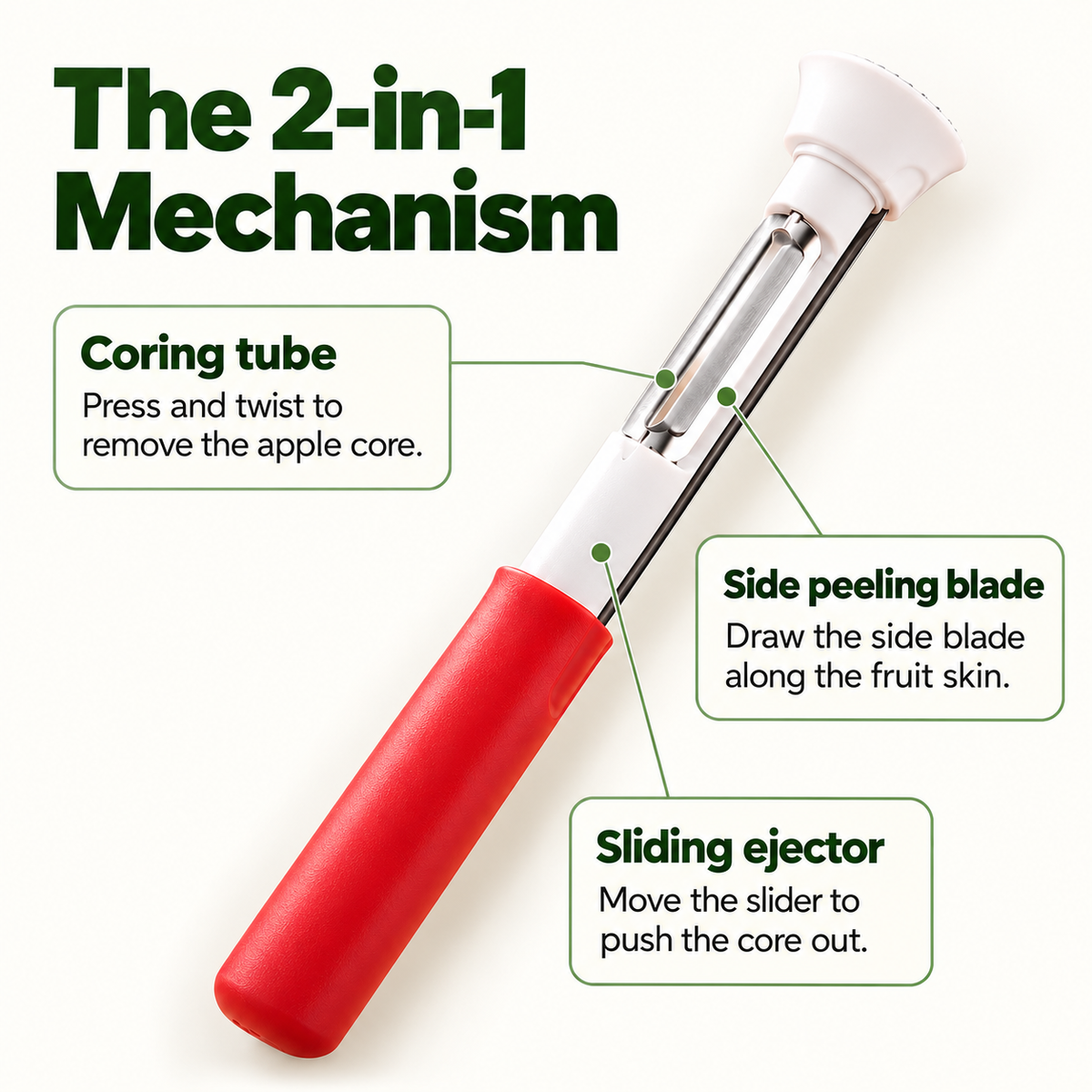 Resamosa 2-in-1 Fruit & Vegetable Peeler & Corer — Prep Produce with Ease