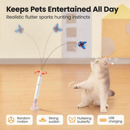 SmartFly Butterfly Cat Toy 🦋 Flutter. Chase. Exercise. — Keep Your Cat Active & Happy.