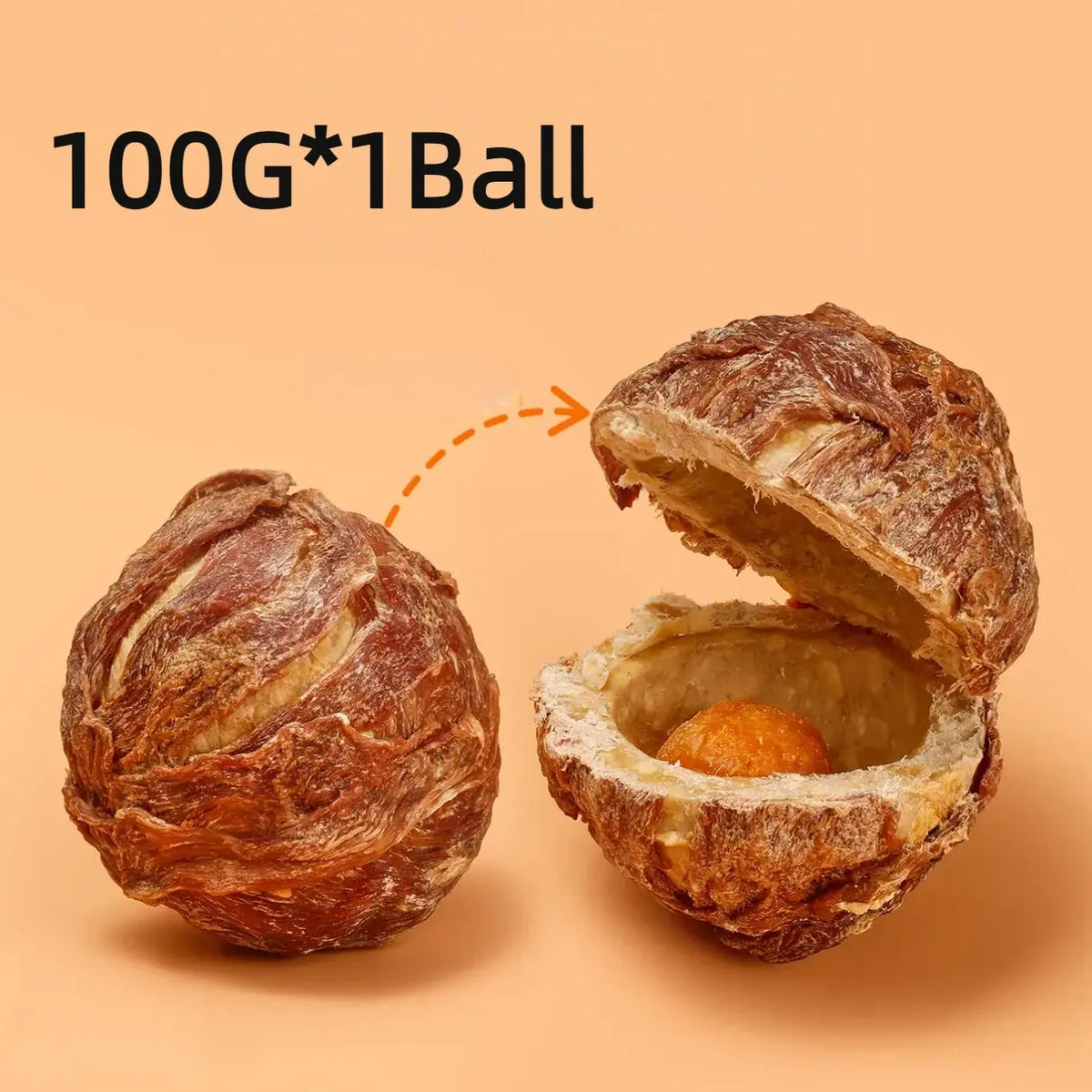 Natural Duck Jerky Dental Chew Ball