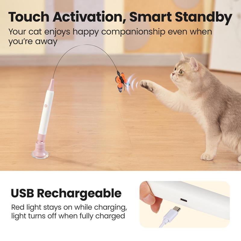 SmartFly Butterfly Cat Toy 🦋 Flutter. Chase. Exercise. — Keep Your Cat Active & Happy.