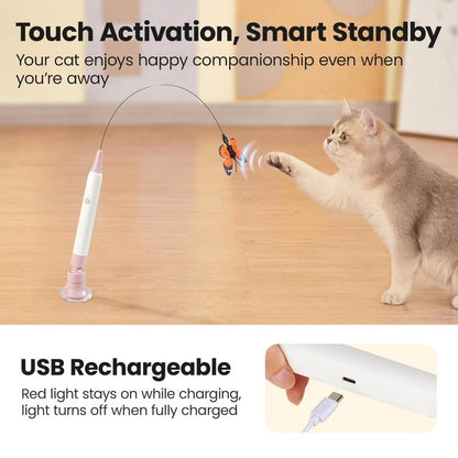 SmartFly Butterfly Cat Toy 🦋 Flutter. Chase. Exercise. — Keep Your Cat Active & Happy.