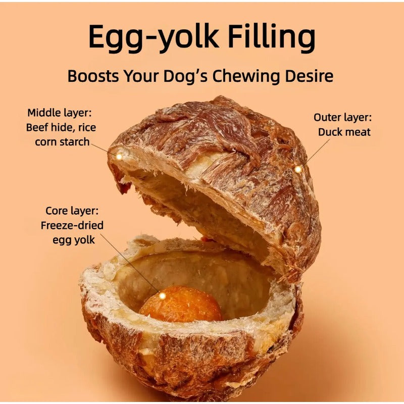 Natural Duck Jerky Dental Chew Ball