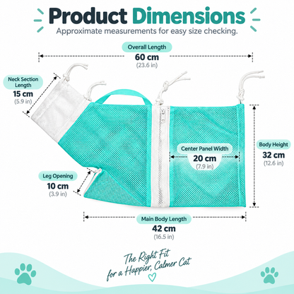 CatSafe Grooming Bag 🐾 Wash. Protect. Care. — A Safer Way To Bathe Your Cat.