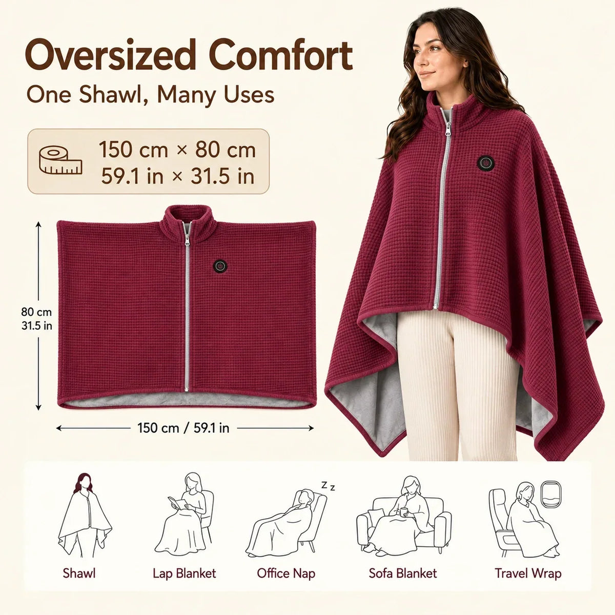 Resamosa Wearable Heated Blanket
