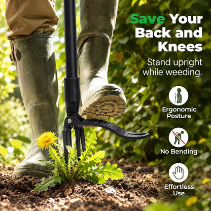 RootMaster Garden Weed Puller - Easy Root Removal Tool for a Cleaner Garden 🔥