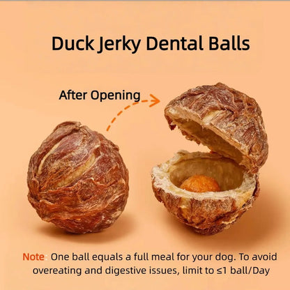 Natural Duck Jerky Dental Chew Ball