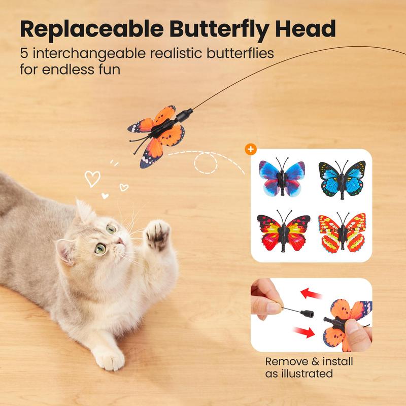SmartFly Butterfly Cat Toy 🦋 Flutter. Chase. Exercise. — Keep Your Cat Active & Happy.