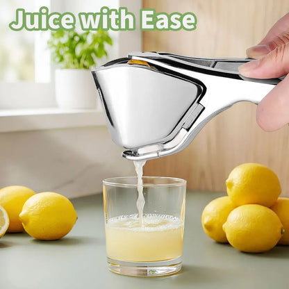 Stainless Steel Citrus Juicer - Handheld Manual Juicer Squeezer with Handles