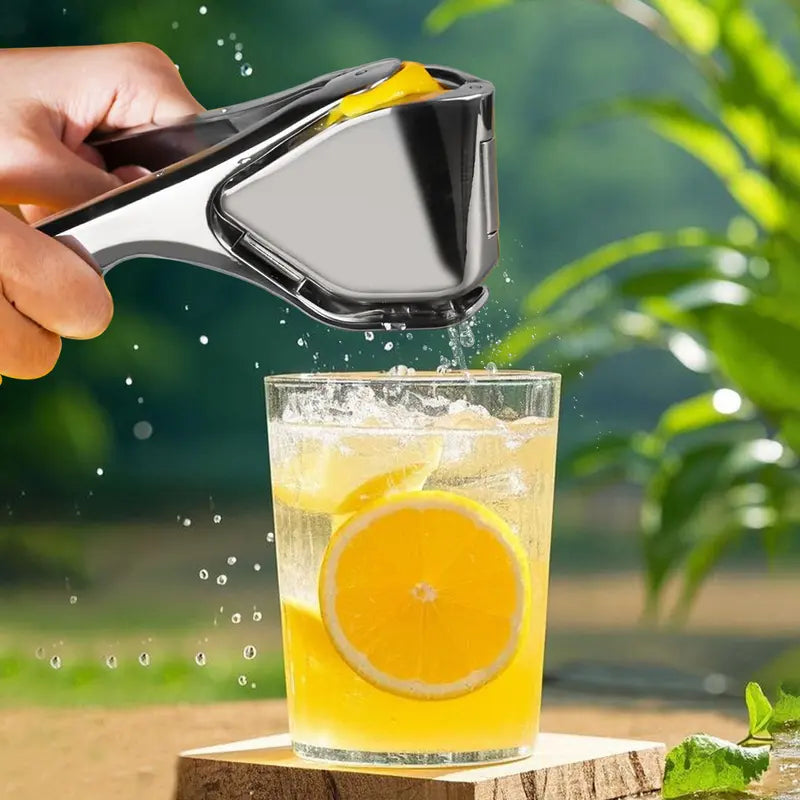 Stainless Steel Citrus Juicer - Handheld Manual Juicer Squeezer with Handles