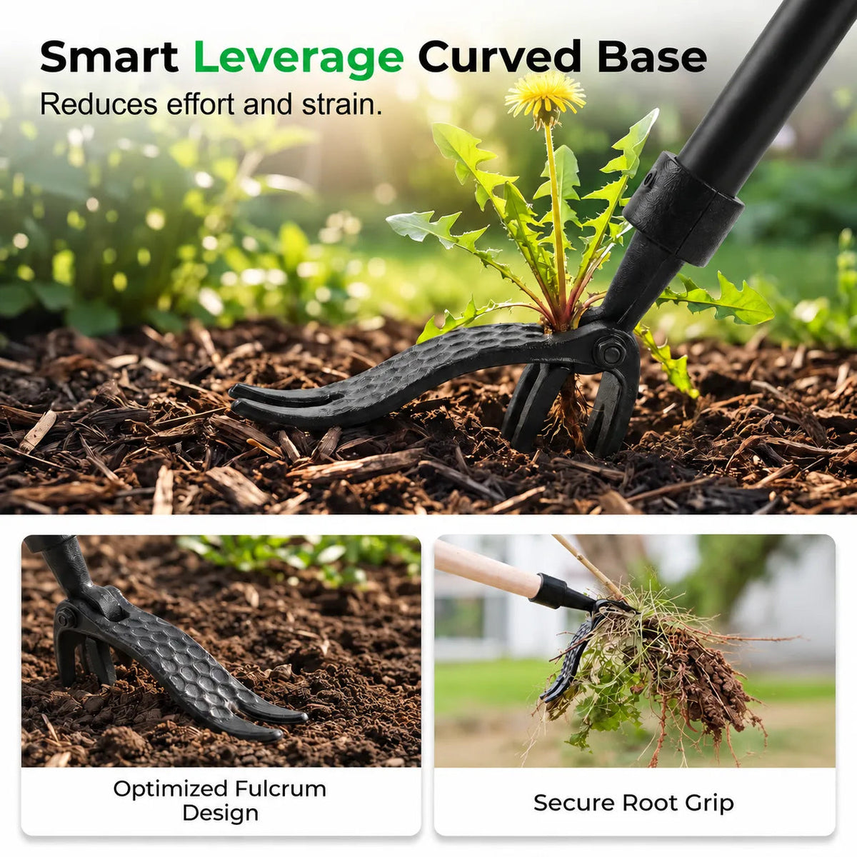 RootMaster Garden Weed Puller - Easy Root Removal Tool for a Cleaner Garden 🔥
