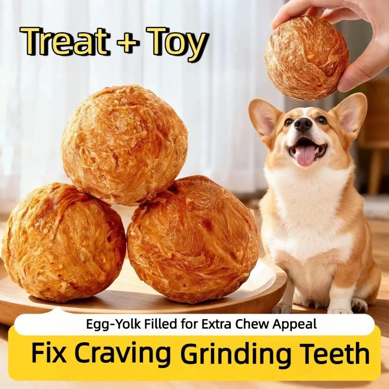 Natural Duck Jerky Dental Chew Ball