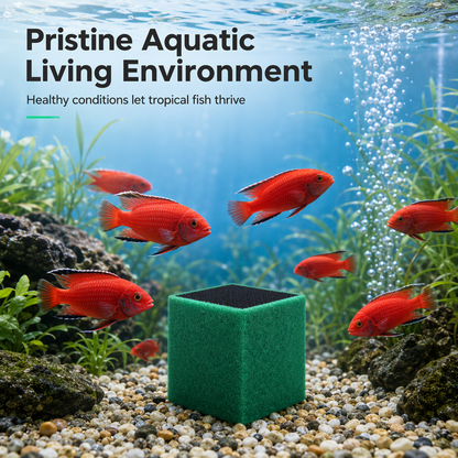 🥳2026 HOT SALE🐠💧 75% OFF! Activated Carbon Filter Cube – honeycomb filtration clears cloudy water, removes odors. Anti-crumble block for crystal-clear aquarium! 🛡️✅