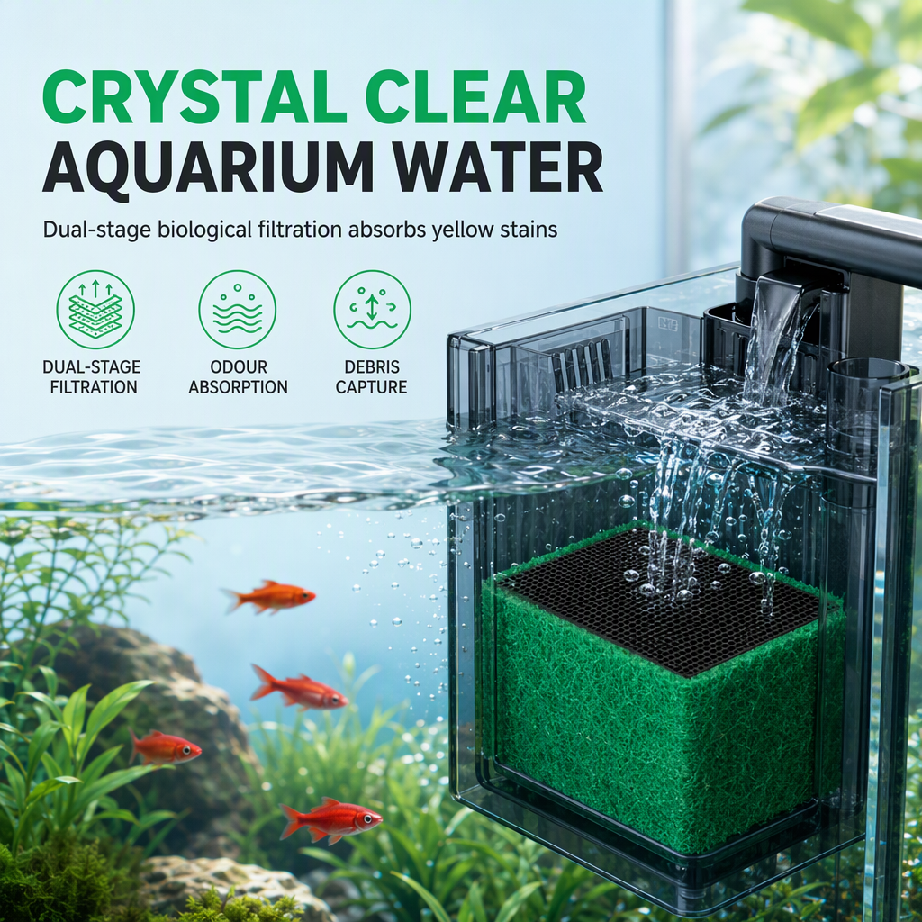 🥳2026 HOT SALE🐠💧 75% OFF! Activated Carbon Filter Cube – honeycomb filtration clears cloudy water, removes odors. Anti-crumble block for crystal-clear aquarium! 🛡️✅
